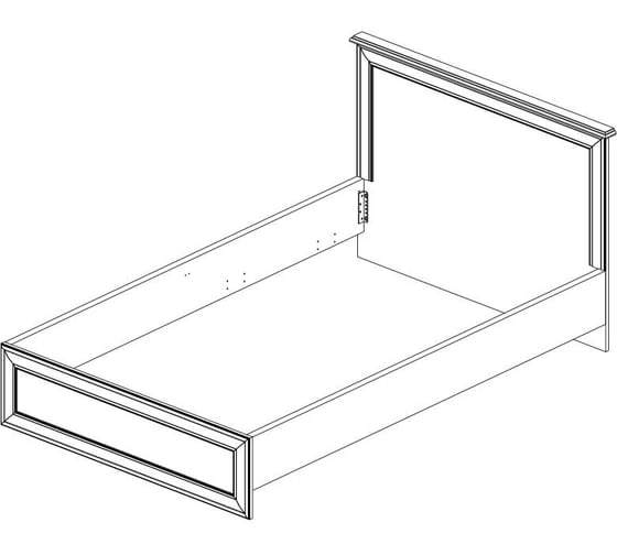 Кровать Anrex 180, TIFFANY, цвет вудлайн кремовый 647986