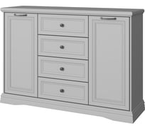 Тумба Anrex VALENCIA, 2D4S, цвет серый 702040