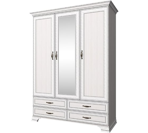 Шкаф Anrex 3D4S Z, TIFFANY, цвет вудлайн кремовый 647652