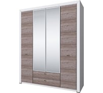 Шкаф Anrex 4D2S Z, OLIVIA, цвет вудлайн кремовый/дуб анкона 659692