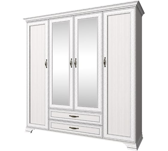 Шкаф Anrex 4D2S Z, TIFFANY, цвет вудлайн кремовый 648216