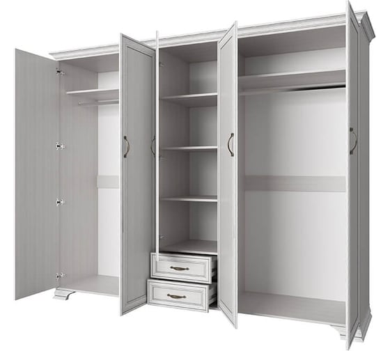 Шкаф Anrex 5DG2S Z, TIFFANY, цвет вудлайн кремовый 687285
