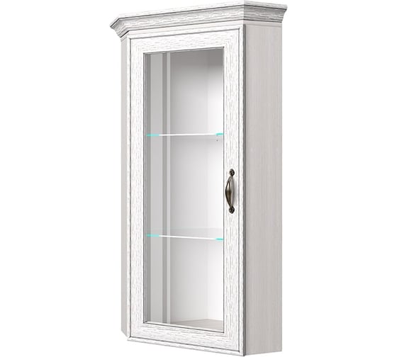 Шкаф с витриной Anrex 1VU, TIFFANY, цвет вудлайн кремовый 647789