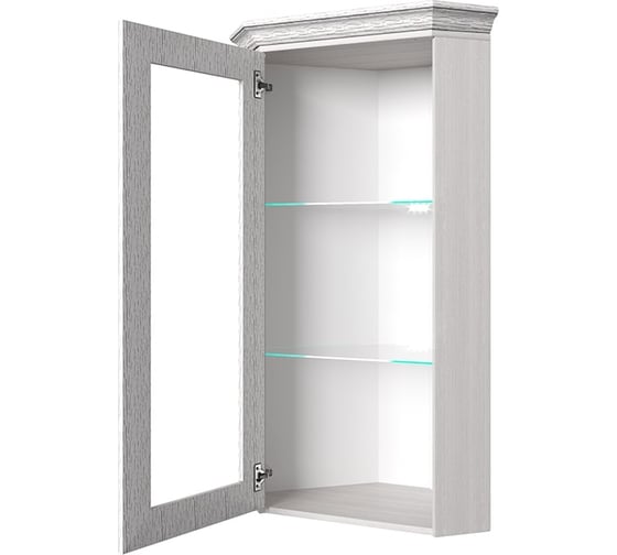 Шкаф с витриной Anrex 1VU, TIFFANY, цвет вудлайн кремовый 647789