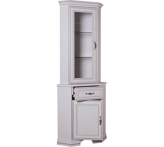 Шкаф с витриной Anrex 1VU, TIFFANY, цвет вудлайн кремовый 647789