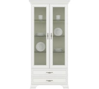 Шкаф с витриной Anrex 2V2S, TIFFANY, цвет вудлайн кремовый 648150