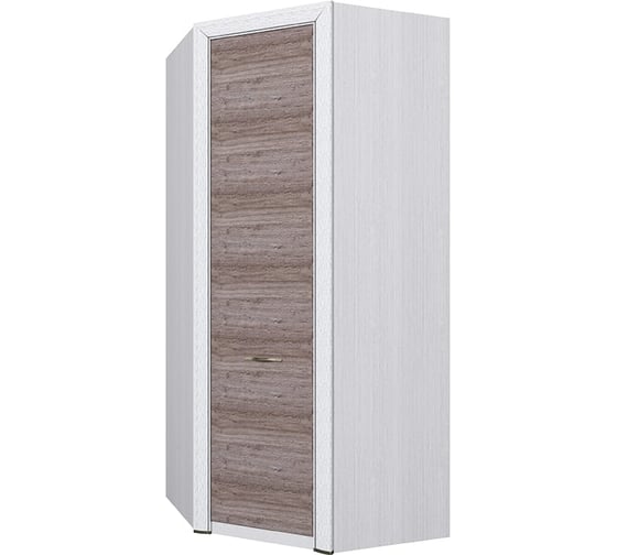 Шкаф угловой Anrex с полками, 97x97, OLIVIA, цвет вудлайн кремовый/дуб анкона 645509