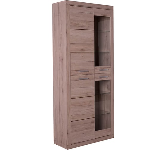 Шкаф-витрина Anrex 2V2D OSKAR, цвет дуб Санремо 643929