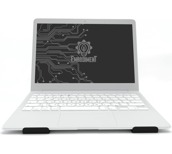 Подставка для ноутбука EMBODIMENT фиксированная, черная EMB-LS-T-B
