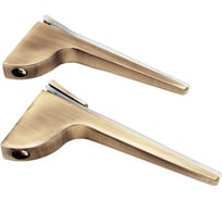 Комплект креплений для полки Marlok "ZY-156" 130x65x22 мм, AB, бронза, 2 шт 037115