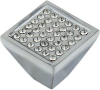 Ручка-кнопка Marlok 555 series CRYSTAL CP, хром 011052