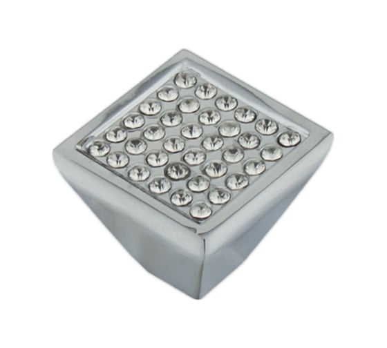 Ручка-кнопка Marlok 555 series CRYSTAL CP, хром 011052 1