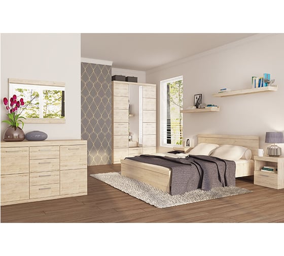 Полка Anrex 1NB, OSKAR, цвет дуб Санремо 644293