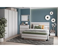 Шкаф Anrex LIMA 4DG. Цвет ПЕРСИДСКИЙ ЖЕМЧУГ/ МАДУРА 730241