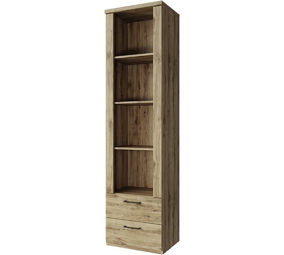 Шкаф Anrex DOORSET открытый 2S4N. Цвет ДУБ НАВАРРА 707521 1