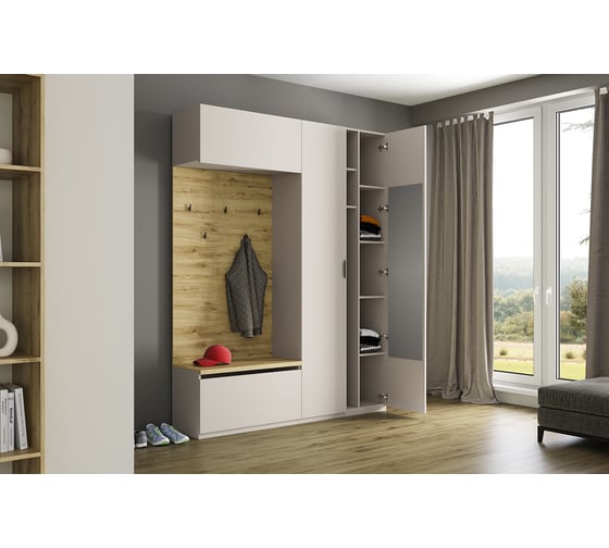 Тумба для обуви Anrex MODERN 1D. Цвет ПЕРСИДСКИЙ ЖЕМЧУГ 705789