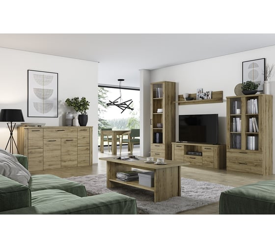 Полка навесная Anrex DOORSET BT. Цвет ДУБ НАВАРРА 707602