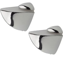 Комплект креплений для полки Marlok Пеликан 7, 66x57x30 мм, СР (хром), 2 шт 002331