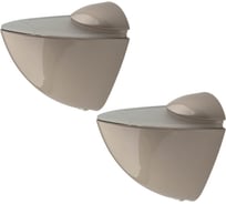 Комплект креплений для полки Marlok Пеликан 4 (40x40x23 мм) SN (никель) 2 шт 005998