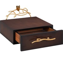 Тумба прикроватная BOGACHO Ин Блум подвесная 15785/каштан/бронза