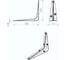 Полкодержатель Trodos консоль 150x125, белый, 309007-1 2