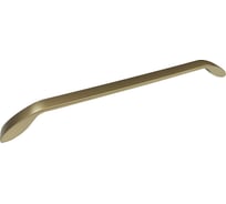 Ручка-скоба мебельная Trodos 9455 256мм сплав ЦАМ, сатиновое золото матовый, 303580
