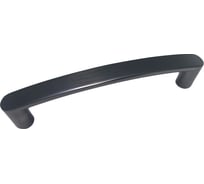 Ручка-скоба мебельная Trodos 22689 128мм сплав ЦАМ, черный никель брашированный матовый, 303526