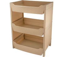 Этажерка Branq Nature 3-секционная прямоугольная кофейный BQ3776КФ