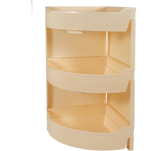 Этажерка Branq Nature угловая 3-секционная слоновая кость BQ3778СЛК 1