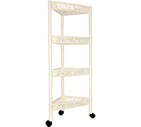 Четырехсекционная угловая этажерка Branq Prima слоновая кость BQ2833СЛК