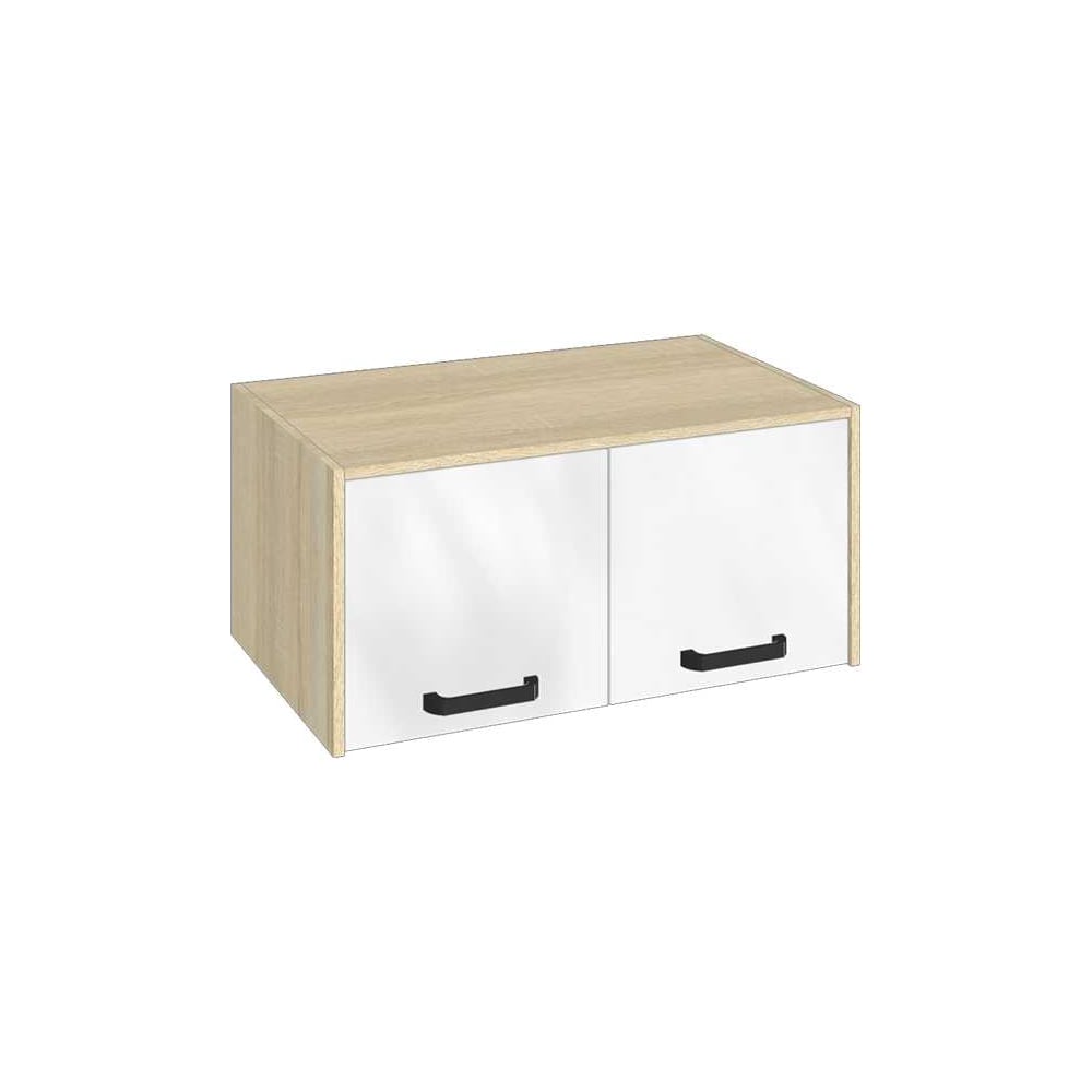 Антресоль к двустворчатому шкафу Арника 2А, Сонома, белый 00-00144629 ...