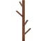 Вешалка напольная Стул Груп Hook, темное дерево HK281 walnut 5