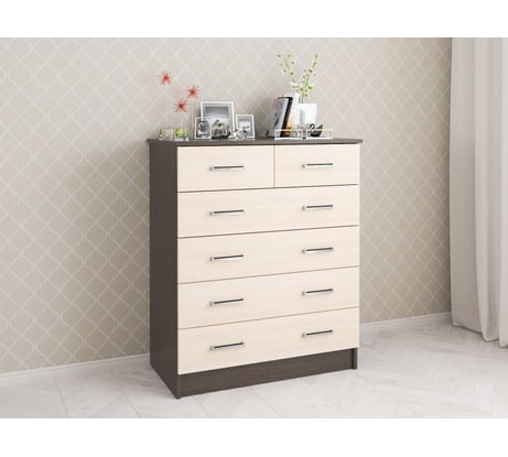 Комод большой Арника Катрин 5, венге/дуб молочный 00-00003852