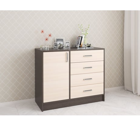 Комод большой Арника Катрин 6, венге/дуб молочный 00-00003853