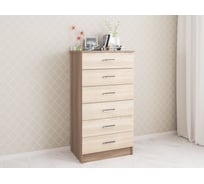 Комод высокий Арника Катрин 4, ясень шимо/дуб сонома 00-00003858
