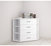 Комод угловой Арника Катрин 7 белый 00-00028774