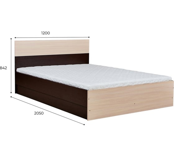 Кровать с настилом Арника Юнона 120x200 см 00-00144192