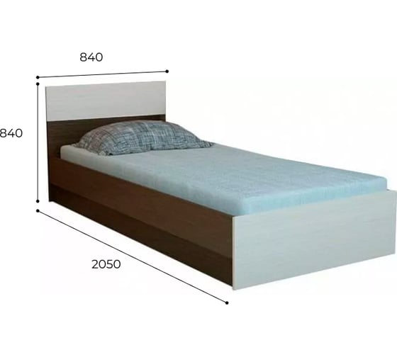 Кровать с настилом Арника Юнона 80x200 см 00-00144191