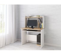Стол компьютерный Арника Грета-2 белый/дуб крафт 00-00028787