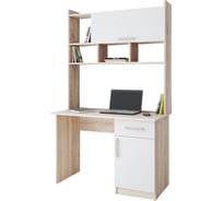Стол компьютерный Арника Квартет-10 дуб сонома/белый 00-00026512