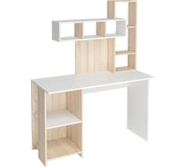 Стол компьютерный Арника Олимп дуб сонома/белый 00-00137434