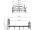 Кровать Woodville Морика 180x200 черная 482082 3