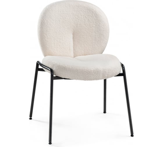 Стул Woodville на металлокаркасе Kalipso 1 white/black 15783