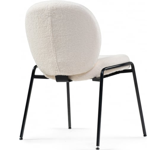 Стул Woodville на металлокаркасе Kalipso 1 white/black 15783