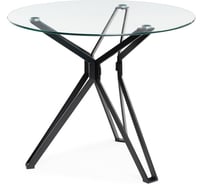 Стол стеклянный Woodville Roko 90x75 black 15668