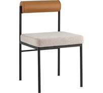 Стул для кухни обеденный Стул Груп Балла, бежевый, коричневая экокожа FDC7287 sDC6095-4+b270-28