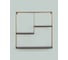Настенная полка-стеллаж Стул Груп Square золотая, черный мрамор FDC9684 g bl/m 2