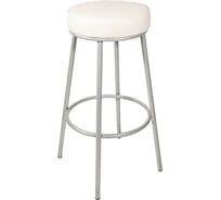 Табурет MODULE`S TYLE Альфа пуф барный (стежка белый / хром) ВИ0143