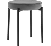 Табурет стопируемый Стул Груп Рио велюр тёмно-серый AV 480-C298-08