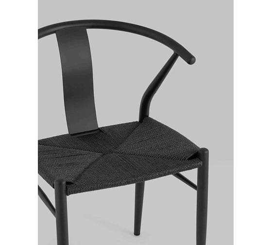 Обеденный стул для кухни Стул Груп Hans Wishbone Style черный FDC9367 black